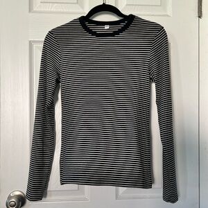 UNIQLO: Striped Soft Ribbed Crew Neck Long Sleeve